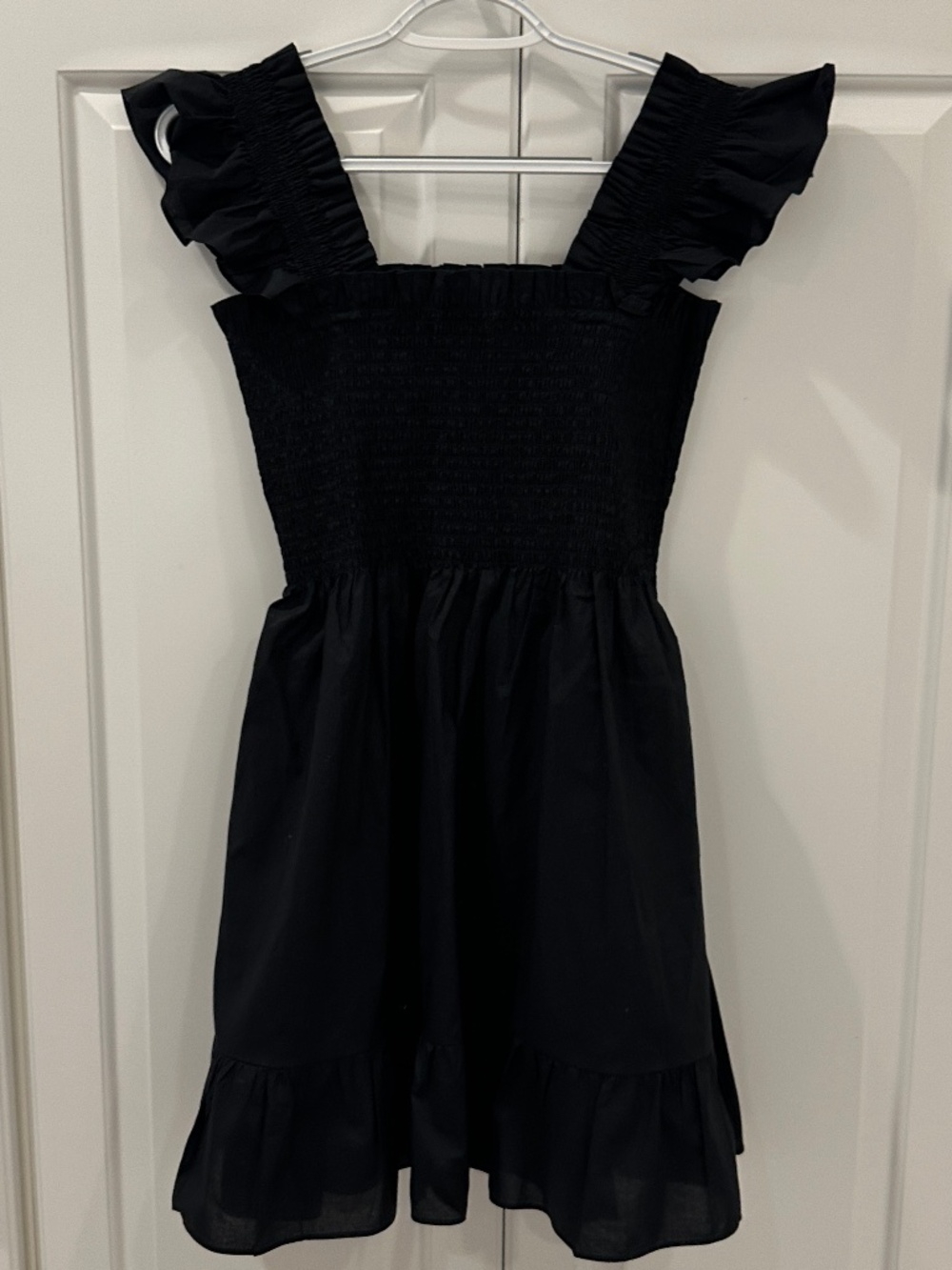 Hill House Black Poplin Elizabeth Nap Dress - Size S - Picture 5 of 7